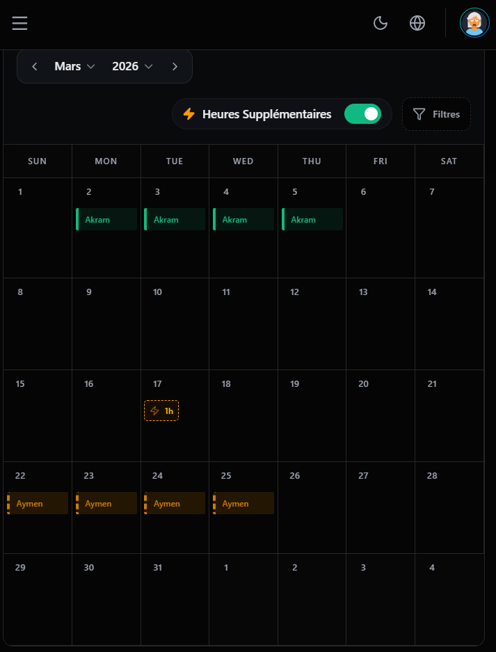 Calendrier et Échéances