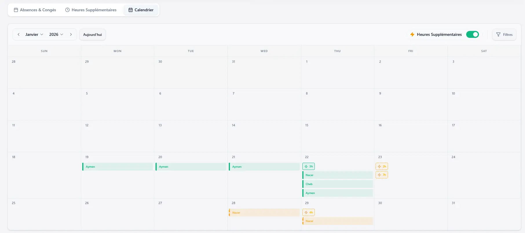 Calendrier et Échéances