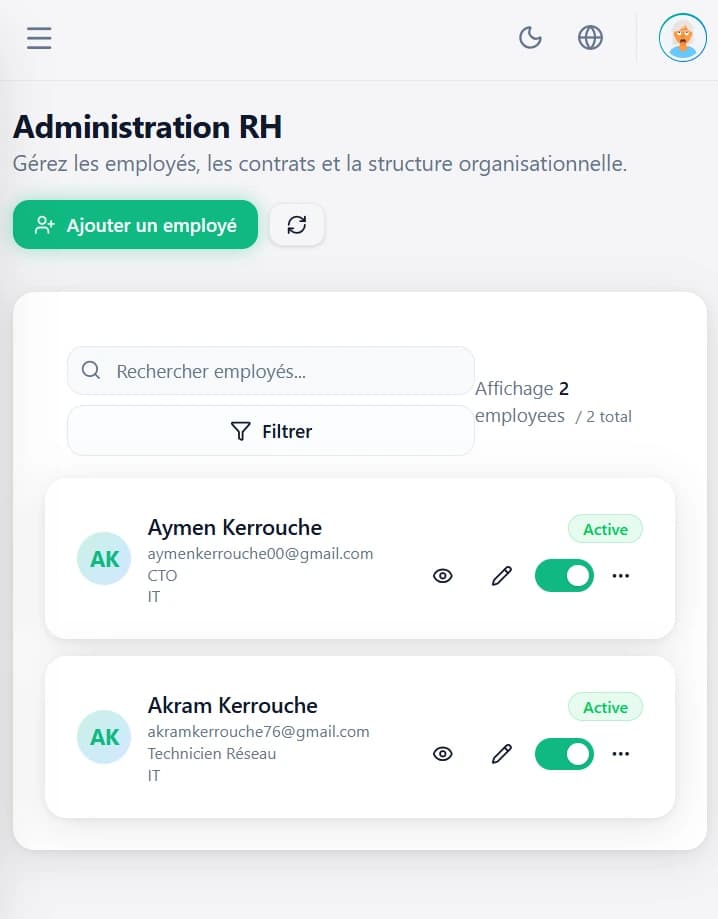 Gestion Simplifiée des Employés
